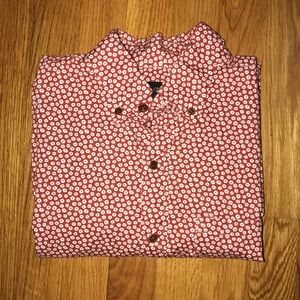 Secret Wash shirt in fox-red floral